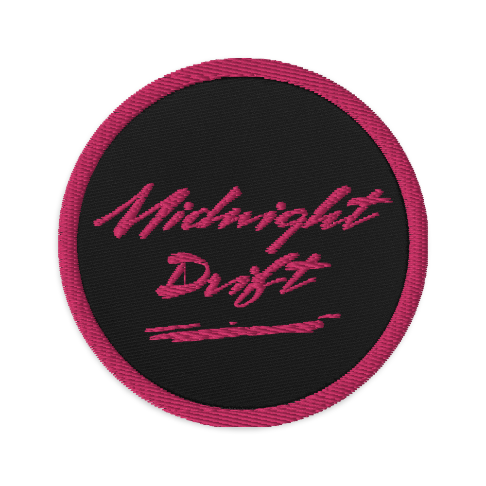 Midnight Drift Embroidered Patch