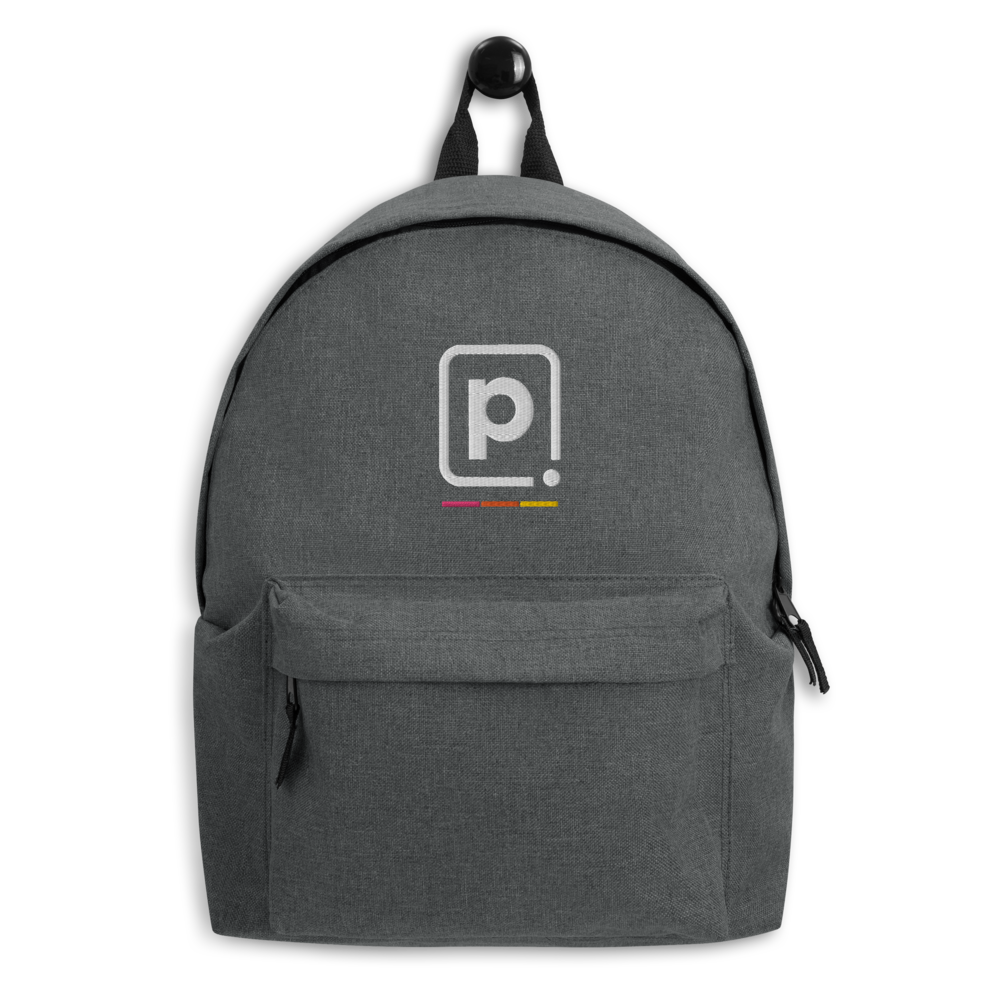 Polychora Emblem Logo Embroidered Backpack