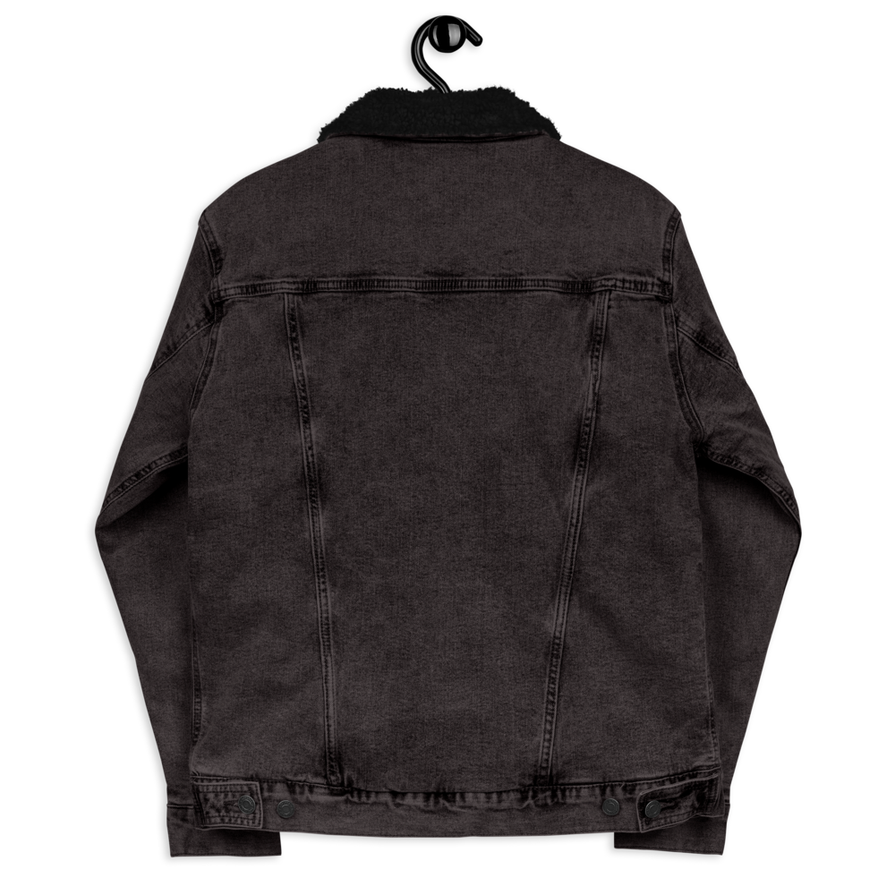 Polychora Embroidered Denim Sherpa Jacket